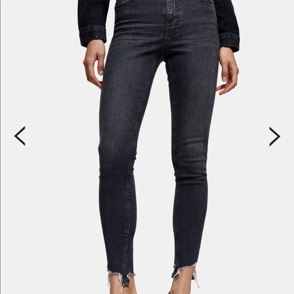 Topshop /  Washed Black Jamie Skinny Jean / sz 30